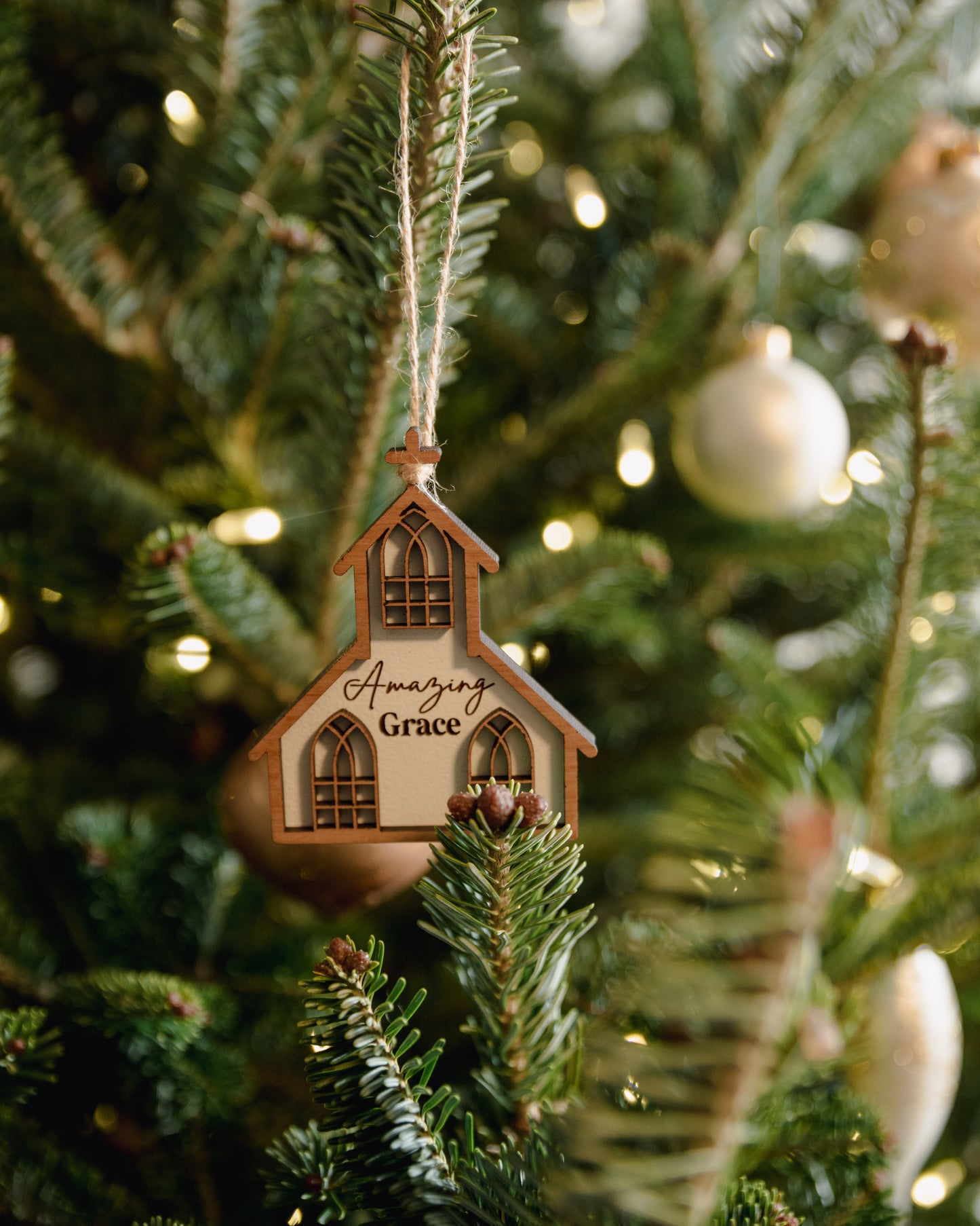 Amazing Grace Church Ornament