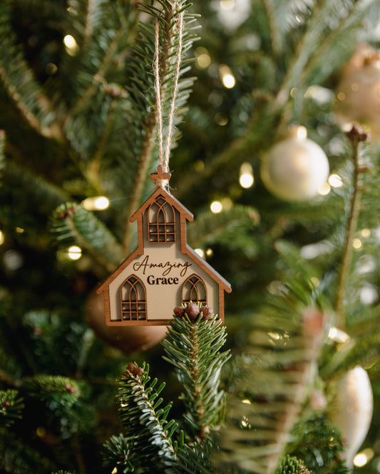 Amazing Grace Church Ornament