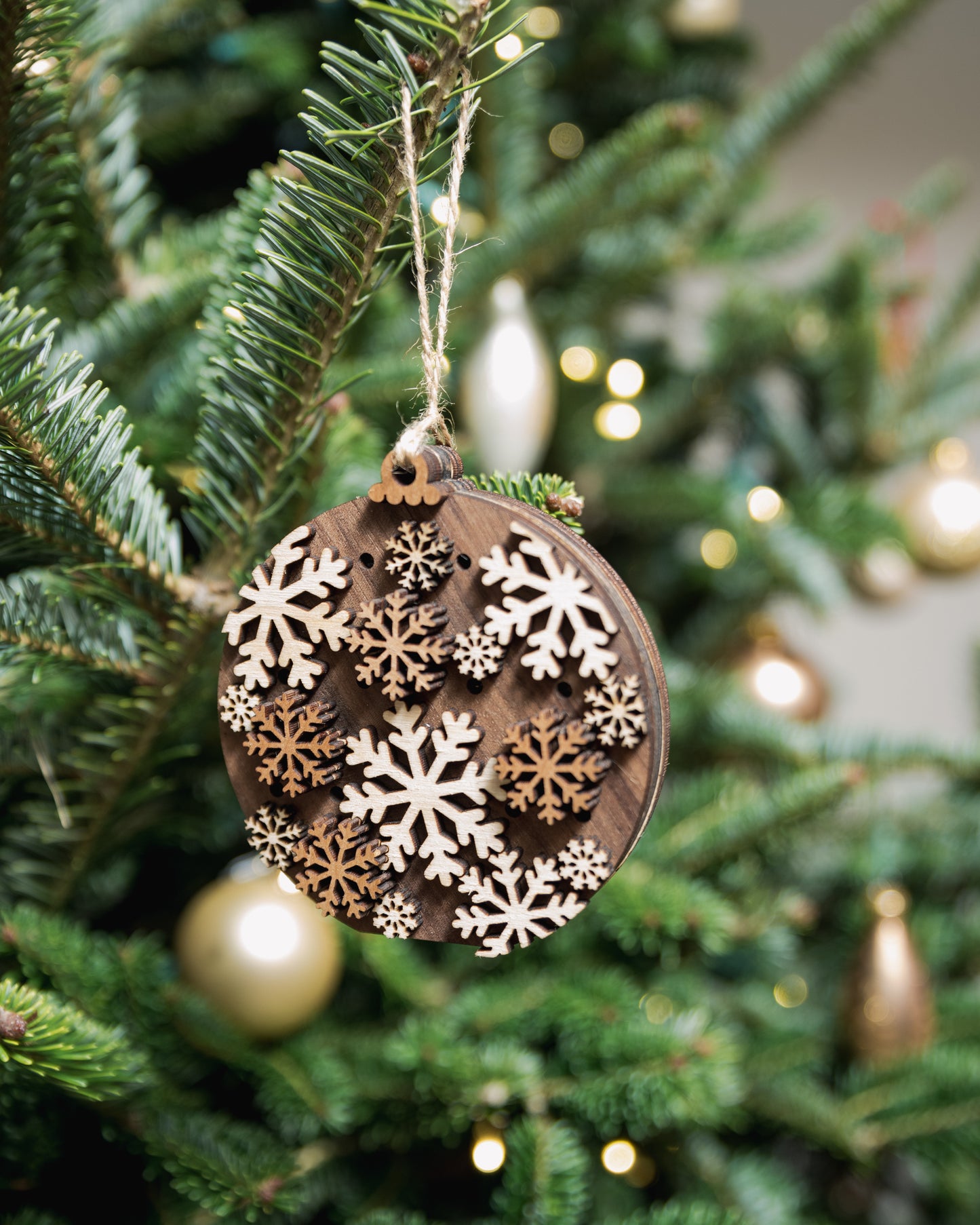 Snowflake Light Up Ornament