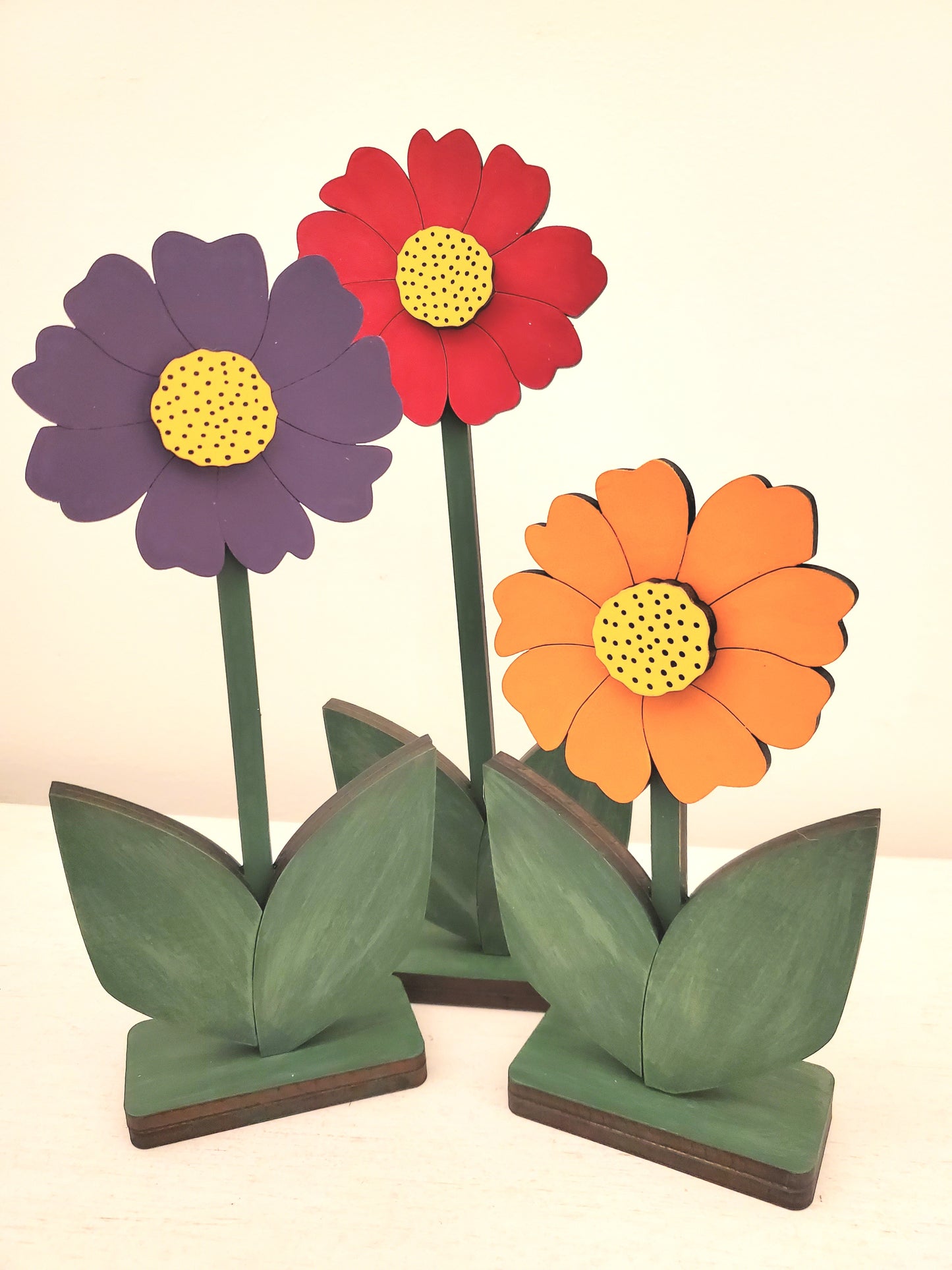 Wooden Flower Shelf Sitters