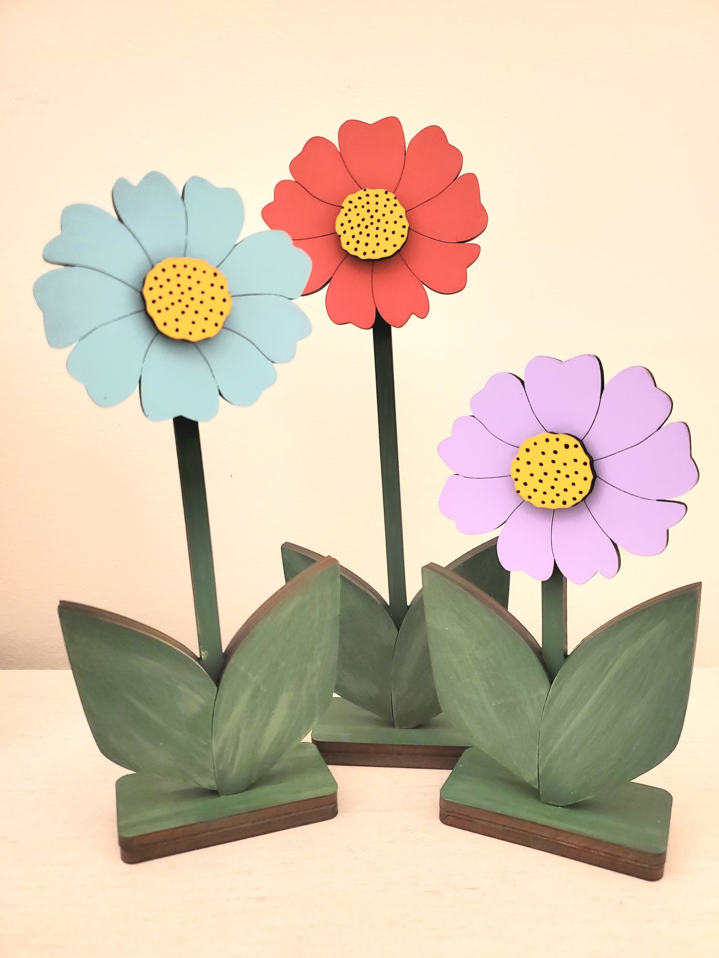 Wooden Flower Shelf Sitters